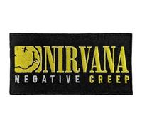 Rock Off officially licensed products Nirvana Negative Creep Woven Patch Accessory Size