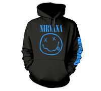 Nirvana Nevermind Smile Men Hooded Sweater Black XL, 50% Cotton, 50% Polyester, Regular