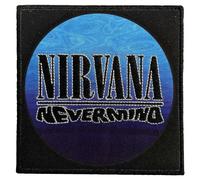 Rock Off officially licensed products Nirvana Nevermind Wavy Logo Woven Patch Accessory Size