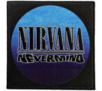 Nirvana Nevermind Wavy Logo Woven Patch Size Accessory Size