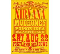 Nirvana Poster Vintage Rock Band Grunge Punk Wall Art Picture A4