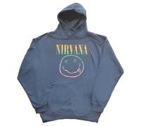 Nirvana Pullover Hoodie: Sorbet Ray Smiley OFFICIAL NEW