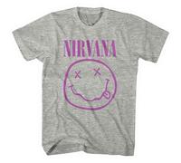 Nirvana Purple Smile Grey Official Unisex T-Shirt