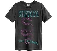 Nirvana Serve The Servants Amplified Charcoal XXL Unisex T-Shirt NEW