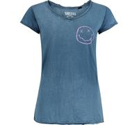 Nirvana Smile Logo T-Shirt blue S