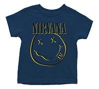 Nirvana - Smiley Kids / Girls T-Shirt, Navy blue, 2 Years