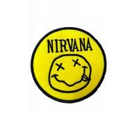 Nirvana Smiley Patch Badge Embroidered Iron on Applique Patch Accessory