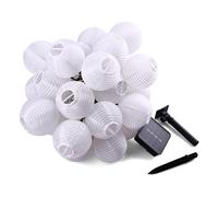 Nirvana Solar Outdoor Fairy Lights 30pcs 6m Led Lampion Lantern Fairy Lights Outside Warm White Solar Powered Waterproof Decoration For Garden Terrace