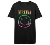 Nirvana Sorbet Ray Grunge Face T Shirt L Black