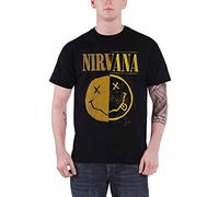 NIRVANA - SPLICED SMILEY - Clothing - Size M - New T Shirt - 67 - S66z