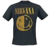 NIRVANA - SPLICED SMILEY - tshirt - T Shirt - XX-Large - K72z