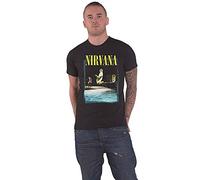 Nirvana T-Shirt Stage Jump Band Logo - Unisex Short Sleeve - Small - Black