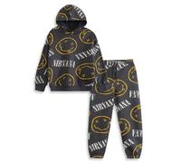 Nirvana Sweatshirt & Joggers Set | Grey | Official Merch | Size: 13-14 Years Nirvana Grey 13-14 Years