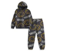 Nirvana Sweatshirt & Joggers Set | Unisex Kids Grey | Official | Size: 13-14 Years Nirvana Grey 13-14 Years