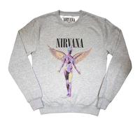 Nirvana in Utero Sweatshirt L Grey