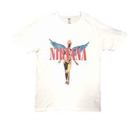 Nirvana T Shirt Angelic In Utero Band Logo new Official Unisex White