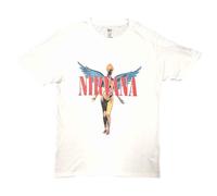 Nirvana T Shirt Angelic in Utero Band Logo Official Unisex White L