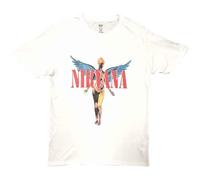 Nirvana T Shirt Angelic in Utero Band Logo Official Unisex White M