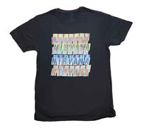 Nirvana T Shirt Band Logo Repeat Official Mens Black XL