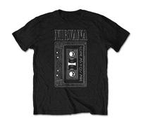 Nirvana T Shirt Come As You are Tape Band Logo Official Mens Black XXL