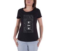 Nirvana T Shirt Come as You Are Tape Logo new Official Womens Skinny Fit Black