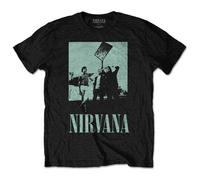 Nirvana T Shirt Dips Photo Band Logo new Official Unisex Black