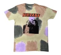 Nirvana T Shirt Flipper Band Logo new Official Dip Dye Unisex