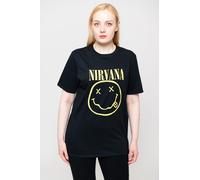 Nirvana T Shirt Flower Sniffin Band Logo Nevermind Official Mens Black XXXXL