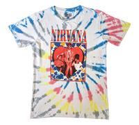 Nirvana - Heart Dye Wash - T-Shirt - white - XXL - Jersey XXL
