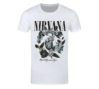 Nirvana T-Shirt Heart Shaped Box Band Official White New