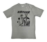 Nirvana T Shirt Incesticide Stacked Band Logo Official Unisex S Green