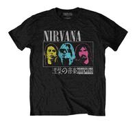 Nirvana T Shirt Live in Japan Band Logo new Official Unisex Black