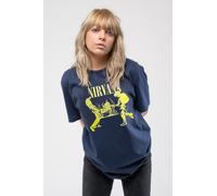 Nirvana T Shirt Live on Stage Band Logo new Official Mens Navy Blue
