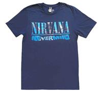 Nirvana T Shirt Nevermind Band Logo new Official Unisex Navy Blue