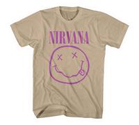 Nirvana Purple Smile Dark Sand Official Unisex T-Shirt