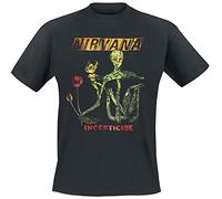 Nirvana T Shirt Reformant Incesticide Band Logo Official Mens Black M