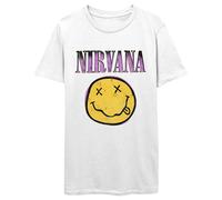 Nirvana - Xerox Happy Face White - T-Shirt X-Large