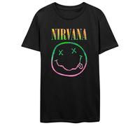 Nirvana T Shirt Sorbet Ray Smile Band Logo new Official Mens Black