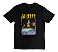 Nirvana T-Shirt Stage Jump Band Official Black New