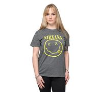 Yellow Grunge Smile T Shirt Nirvana Brown XXL