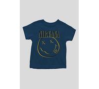 Nirvana Toddler Inverse Grunge Smile Tee in Navy | Size: 18-24 m Nirvana Navy 18-24 m