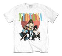 Nirvana T Shirt Heart Band Logo new Official Unisex White
