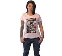 Ladies Nirvana Cassettes Official Tee T-Shirt Womens