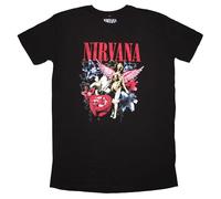 Rock Off officially licensed products Nirvana in Utero Vintage Collage T Shirt Dress L Black