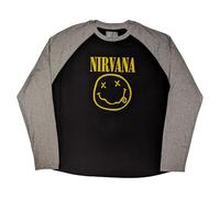 Nirvana - hoodies - Unisex - Raglan T-Shirt - Medium - Long Sleeves R - V500z