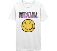 Nirvana - Xerox Happy Face White - T-Shirt Medium