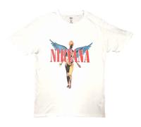 Nirvana T Shirt Angelic in Utero Band Logo Official Unisex White M