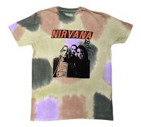 Nirvana T Shirt Flipper Band Logo new Official Dip Dye Unisex