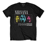Nirvana T Shirt Live in Japan Band Logo new Official Unisex Black