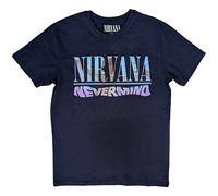 Nirvana T-shirt Nevermind T500z Unisex Short Sleeve Navy XL